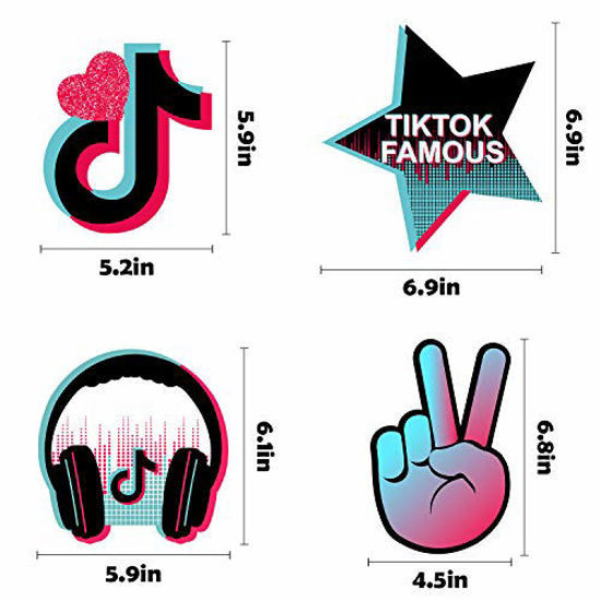 GetUSCart- 30 Pack TIK TOK Birthday Themed Spiral Decoration Hot Music ...