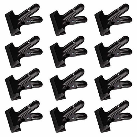 Picture of Foraineam 12 Pack Heavy Duty Spring Clamp Clips 4-1/4 inch Metal Backdrop Support Clamps for Photo Studio Backdrops Backgrounds Woodworking