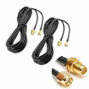 Picture of 2Pack 33ft WiFi Antenna Extension Cable RP-SMA Male to Female Connector for Wireless LAN Router Bridge Wireless Network Card Security IP Camera