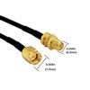 Picture of 2Pack 33ft WiFi Antenna Extension Cable RP-SMA Male to Female Connector for Wireless LAN Router Bridge Wireless Network Card Security IP Camera