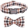 Picture of Unique style paws Fall Dog Collar, Puppy Collar with Bowtie, Adjustable Dog Collar Pet Gift for Small Medium Large Dogs