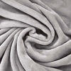 Picture of Exclusivo Mezcla Large Flannel Fleece Velvet Plush Throw Blanket - 50" x 70" (Light Grey)