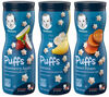 Picture of Gerber Puffs Cereal Snack Variety Pack - 1 Strawberry Apple, 1 Banana, 1 Sweet Potato - 1.48 OZ Each (Pack of 3)