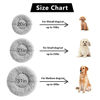 Picture of Calming Dog Bed for Puppy Small Cats Donut Dog Bed Pet Cushion Bed Plush Cat Bed Round Anti-Anxiety Dog Bed Orthopedic Dog Bed, Machine Washable, 20inch Grey.