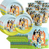 Picture of Bluey Themed Birthday Party Decorations Set Including 10PC Cups, 10PC Plates,20PC Napkins Bluey and Bingo Game Party Supplies Decoration Theme Birthday