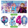 Picture of Frozen 4th Party Supplies | Elsa | Frozen Girl | Fourth | Four | Decorations | Banner | Backdrop | Balloons | Birthday | Set | Decor