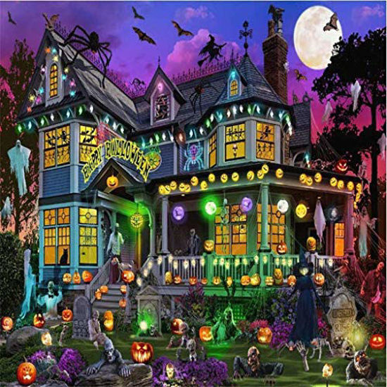 Picture of Halloween fo Puzzles 1000 Piece Halloween Family Decorations Pattern Toy DIY Wall Art Home Decor Jigsaw Puzzles Suitable for Teenagers and Adults,Child (Picture 1)