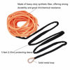 Picture of Ucreative 3/16" x 50' 7000LBs Synthetic Winch Line Cable Rope with Black Protecing Sleeve for ATV UTV (Orange)