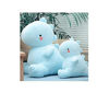 Picture of Cute Charming Cartoon Fashion Funny Pretty Dinosaur Stuffed Animals Shape Big Hugging Pillow Soft 3D Pom Plush Toy Doll Ultra Fabric Bed Rest Chair Bolster Nursery Decoration Gift for Kids (Blue)