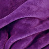 Picture of Exclusivo Mezcla Large Flannel Fleece Velvet Plush Throw Blanket - 50" x 70" (Purple)