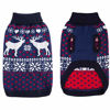 Picture of SCENEREAL Knitwear Dog Sweaters Winter Clothes - Christmas Dog Sweater Xmas Clothes Warm Coats Classic Pattern