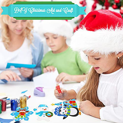 Picture of Christmas Crafts for Kids, Christmas Arts and Crafts DIY Christmas Tree Ornament Kit Make Your Own Christmas Craft Projects for Kids Ages 4-8 8-12, 4 Styles (24)