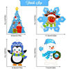 Picture of Christmas Crafts for Kids, Christmas Arts and Crafts DIY Christmas Tree Ornament Kit Make Your Own Christmas Craft Projects for Kids Ages 4-8 8-12, 4 Styles (24)