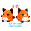 Picture of TeeTurtle | Plushmates | Fox | Orange | Happy + Angry | The Reversible Plush That Hold Hands!