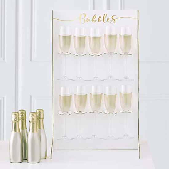 Picture of Ginger Ray Prosecco Champagne Bubbly Drinks Wall Drink Holder Wedding Party Decoration, 1.8 L x 39.0 H x 32.0 W (centimeters)