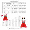 Picture of Wedding Costume for Toddler Little Girl Tutu Skirt Cartoon Ear Headband Polka Dot First Birthday Halloween Costume Princess Outfits X# Red Short Dress+Headband 18-24 Months