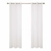 Picture of Deconovo White Curtains for Small Windows, Sun Light Reducing Curtain Drapes for Home Office, 2 Panels, 42x45 Inch, Pure White