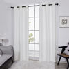 Picture of Deconovo White Curtains for Small Windows, Sun Light Reducing Curtain Drapes for Home Office, 2 Panels, 42x45 Inch, Pure White