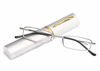 Picture of SOOLALA Lightweight Compact Reader Reading Glasses Reader w/Pen Clip Tube Case, SiYeBnBlack, 1.75D