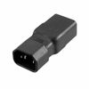 Picture of uxcell AC125V 15A/AC250V 10A IEC320 Male C14 to Female C19 Power Socket Adapter for Cord Connector 2 Pcs