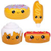 Picture of Anboor 4 Pcs Squishies Hot Dog Cake Bread Donut Kawaii Scented Soft Slow Rising Squeeze Stress Relief Kids Toy Xmas Gift