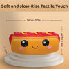 Picture of Anboor 4 Pcs Squishies Hot Dog Cake Bread Donut Kawaii Scented Soft Slow Rising Squeeze Stress Relief Kids Toy Xmas Gift