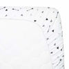 Picture of TL Care 2 Piece Printed 100% Cotton Jersey Knit Fitted Pack N Play Playard Sheet, Silver Black Arrow/Stripe