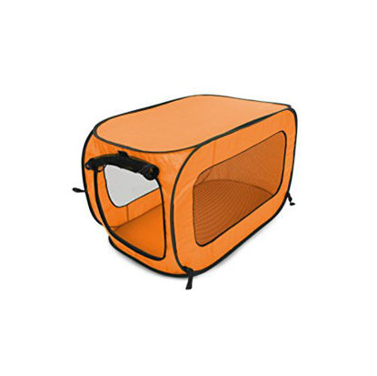 Picture of Beatrice Home Fashions Pop Up Portable Pet Kennel, Orange