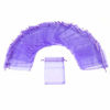 Picture of Dealglad 100pcs Drawstring Organza Jewelry Candy Pouch Party Wedding Favor Gift Bags (7x9, Light Purple)