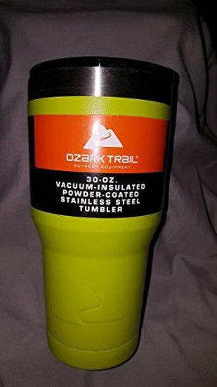 Ozark Trail 30-Ounce Double-wall, Vacuum-sealed Stainless Steel Tumbler,  Green 