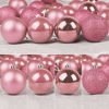 Picture of GameXcel 24Pcs Christmas Balls Ornaments for Xmas Tree - Shatterproof Christmas Tree Decorations Large Hanging Ball Pink 2.5" x 24 Pack