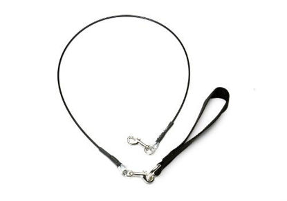 Picture of VirChewLy Indestructible Leash for Dogs, 4', Extra Small, Black