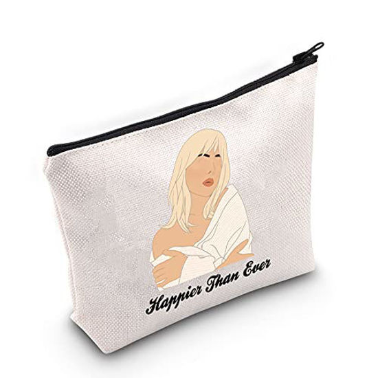 Picture of TOBGBE Happier Than Ever Makeup Bag Billie Gift Eilish Fan Gift Music lover Gift (Happier Than Ever)