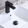 Picture of KES Bathroom Sink Drain with Overflow Vessel Sink Stopper Pop Up Drain Assembly Matt Black, S2008A-BK