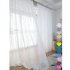 Picture of Window Ivory Sheer Curtains 95 Inches Long 2 Panels Sheer Curtain Basic Rod Pocket Panel for Bedroom Children Living Room Yard Kitchen