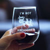 Picture of Not Amooosed - Cow Stemless Wine Glass - Cute Funny Cow Gifts and Home Decor - Large Glasses