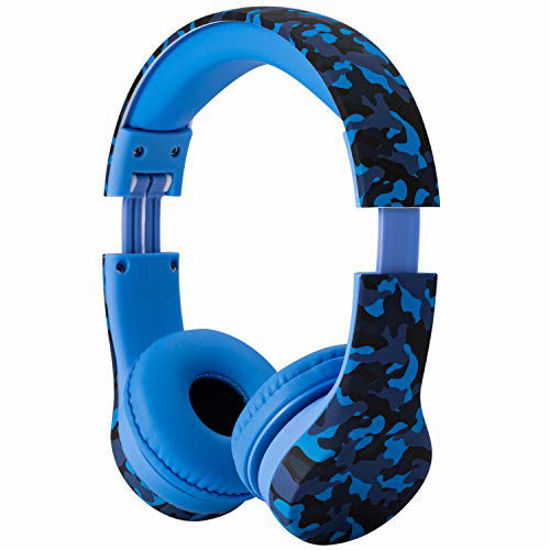 Picture of Snug Play+ Kids Headphones Volume Limiting and Audio Sharing Port (Blue Camo)