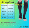 Picture of Doc Miller Open Toe Socks - 1 Pair 8-15 mmHg Light Compression Socks Women & Men Support Restless Legs (Black, X-Large)