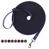 Picture of Hi Kiss Dog/Puppy Obedience Recall Training Agility Lead - 15ft 20ft 30ft 50ft 100ft Training Leash - Great for Training, Play, Camping, or Backyard(100ft,Black_Purple)