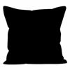 Picture of Encasa Homes Throw Pillow Cover 2pc Set - Jet Black - 24 x 24 inch Solid Dyed Cotton Canvas Square Accent Decorative Cushion Case for Couch Sofa Chair Bed & Home