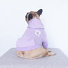 Picture of iChoue Pet Clothes Dog Hoodie Sweatshirt Coat for Medium French Bulldog Frenchie Pug English Corgi Boston Terrier Cotton Winter Warm Clothing - Light Purple/Size XL