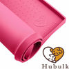 Picture of Hubulk Dog Cat Food Feeding Mat L (19"x12") XL (24"x16") or XXL (32X24) 0.5" & 1" inch Raised Edge Silicone Non Slip Waterproof Pet Food Mat Dog Bowl Placemat Large (XL, Pink)