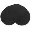 Picture of SHACOS Round Braided Placemats Set of 6 Round Table Mats for Dining Tables 15 inch (Black, 6)