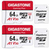 Picture of [Gigastone] 64GB 2-Pack Micro SD Card, Gaming Plus, MicroSDXC Memory Card for Nintendo-Switch, Smartphone, Fire Tablet, 4K UHD Video Recording, UHS-I U3 C10 A1 V30, up to 95MB/s, with Adapter