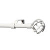 Picture of gb Home Collection Empyrean Grace Curtain Rod, 28-48 in, White, Metal Single Rod Window Treatment Rod Drapery Rod