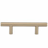 Picture of Amazon Basics Euro Bar Cabinet Handle (1/2-inch Diameter), 5.38-inch Length (3-inch Hole Center), Golden Champagne, 10-pack