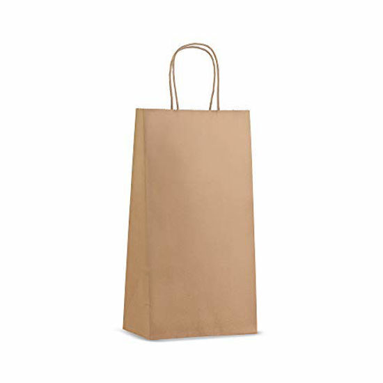 Prime Line Packaging 8x4x10  100 Pcs  Kraft Paper Shopping Bags Paper  Bags with Handles Gift Bags Brown Bags Bulk  Amazonin Home  Kitchen
