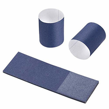 Picture of Gmark Paper Napkin Band Box of 2500, Paper Napkin Rings self Adhesive (Naval Blue)