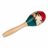 Picture of Foraineam 4 Pack Wood Maracas Musical Painted Wooden Maraca Hand Percussion Instrument