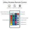 Picture of RGBZONE DC12-24V 24 Keys Iron Shell Wireless IR Remote Control Music Sound Controller for 5050 3528 RGB LED Strip Light